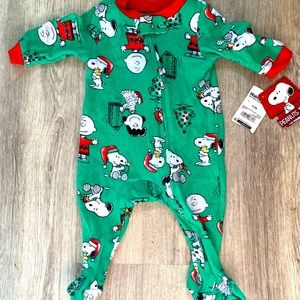 Baby Christmas Zipper Footie Pajamas